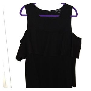 Sexy Black Cold Shoulder blouse